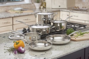 stainless steel pots and pans