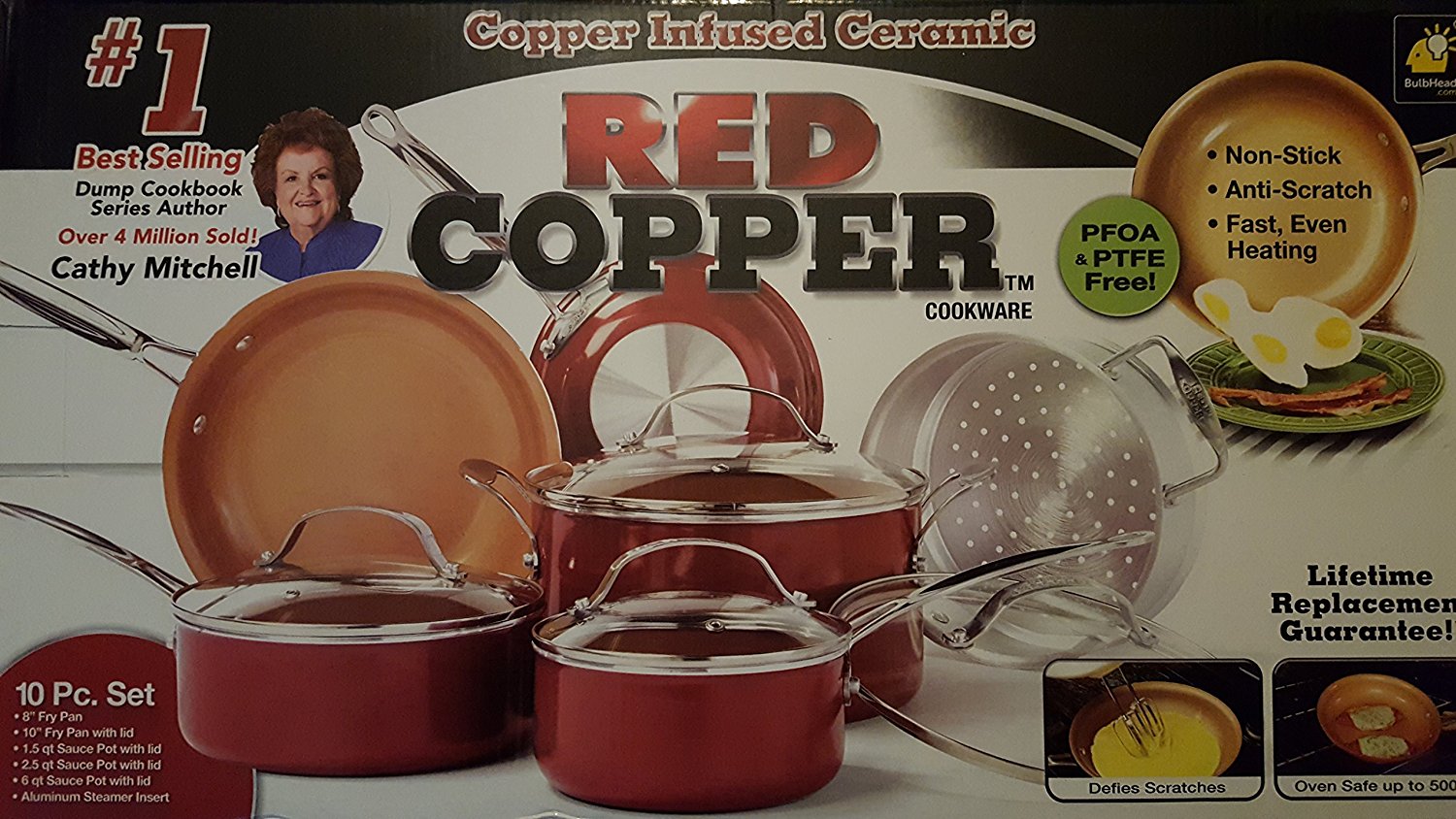 red copper pan 12